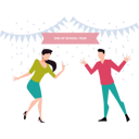 پیش‌نمایش فایل boy-and-girl-celebrating-the-end-of-the-school-year-10376754 از پک پایان سال