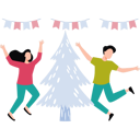 پیش‌نمایش فایل boy-and-girl-enjoying-christmas-10376741 از پک پایان سال