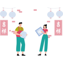 پیش‌نمایش فایل boy-and-girl-holding-chines-lantern-10376767 از پک پایان سال
