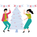 پیش‌نمایش فایل couple-dancing-in-christmas-party-10376752 از پک پایان سال