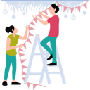 پیش‌نمایش فایل couple-decorating-house-together-10376749 از پک پایان سال