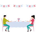 پیش‌نمایش فایل couple-having-dinner-at-christmas-party-10376742 از پک پایان سال