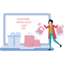 پیش‌نمایش فایل girl-is-shopping-at-the-end-of-the-year-sale-10376748 از پک پایان سال