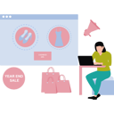 پیش‌نمایش فایل girl-is-shopping-at-the-end-of-the-year-sale-10376777 از پک پایان سال
