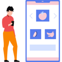 پیش‌نمایش فایل boy-is-buying-online-grocery-10351859 از پک سوپرمارکت