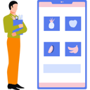 پیش‌نمایش فایل boy-is-buying-online-grocery-10351866 از پک سوپرمارکت