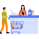 پیش‌نمایش فایل boy-is-paying-at-shopping-counter-10351875 از پک سوپرمارکت