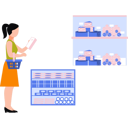 پیش‌نمایش فایل girl-is-buying-bakery-items-10351888 از پک سوپرمارکت