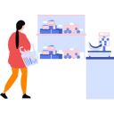 پیش‌نمایش فایل girl-is-buying-bakery-products-10351889 از پک سوپرمارکت