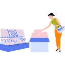 پیش‌نمایش فایل girl-is-buying-fruits-10351876 از پک سوپرمارکت