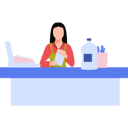 پیش‌نمایش فایل girl-is-collecting-cash-at-counter-10351863 از پک سوپرمارکت