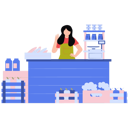 پیش‌نمایش فایل girl-is-collecting-cash-at-counter-10351884 از پک سوپرمارکت