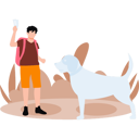 پیش‌نمایش فایل boy-is-feeding-dog-10364562 از پک حیات وحش