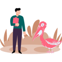 پیش‌نمایش فایل boy-is-watching-bird-10364548 از پک حیات وحش