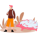 پیش‌نمایش فایل boy-is-watching-hedgehog-10364529 از پک حیات وحش