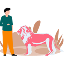 پیش‌نمایش فایل boy-is-watching-lion-10364534 از پک حیات وحش