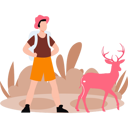 پیش‌نمایش فایل boy-is-watching-reindeer-10364523 از پک حیات وحش