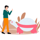 پیش‌نمایش فایل boy-is-watching-turtle-10364547 از پک حیات وحش