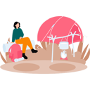 پیش‌نمایش فایل girl-is-camping-in-forest-10364557 از پک حیات وحش