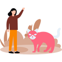 پیش‌نمایش فایل girl-is-looking-at-cat-10364535 از پک حیات وحش
