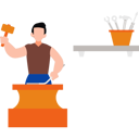پیش‌نمایش فایل carpenter-is-working-with-hammer-10351943 از پک صنایع دستی