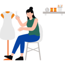 پیش‌نمایش فایل girl-is-designing-dress-10351941 از پک صنایع دستی