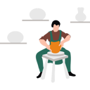 پیش‌نمایش فایل potter-is-making-vase-10351945 از پک صنایع دستی
