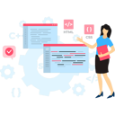 پیش‌نمایش فایل coder-is-viewing-coding-lines-10364415 از پک تست‌کننده نرم‌افزار