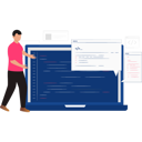 پیش‌نمایش فایل coder-is-writing-programming-lines-10364406 از پک تست‌کننده نرم‌افزار