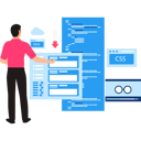 پیش‌نمایش فایل programmer-is-coding-in-css-and-html-code-10364427 از پک تست‌کننده نرم‌افزار