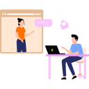 پیش‌نمایش فایل boy-and-girl-talking-online-class-10333669 از پک شخصیت