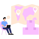 پیش‌نمایش فایل boy-looking-at-locations-on-map-for-delivery-10333665 از پک شخصیت