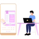 پیش‌نمایش فایل boy-reading-online-on-laptop-10333714 از پک شخصیت