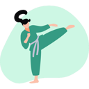 پیش‌نمایش فایل girl-doing-karate-10341162 از پک افراد