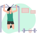 پیش‌نمایش فایل girl-doing-pullups-10341177 از پک افراد