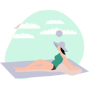 پیش‌نمایش فایل girl-relaxing-on-beach-10341190 از پک افراد