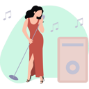 پیش‌نمایش فایل girl-singing-song-10341173 از پک افراد