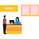 پیش‌نمایش فایل boy-standing-at-the-reception-desk-of-the-bank-10375564 از پک فعالیت‌های روزمره