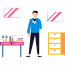 پیش‌نمایش فایل boy-using-the-phone-at-home-10375556 از پک فعالیت‌های روزمره