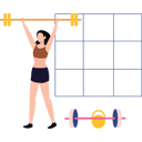 پیش‌نمایش فایل girl-doing-weightlifting-at-gym-10375551 از پک فعالیت‌های روزمره