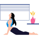 پیش‌نمایش فایل girl-is-doing-workout-in-gym-10375546 از پک فعالیت‌های روزمره