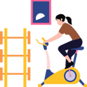 پیش‌نمایش فایل girl-is-exercising-cycling-in-gym-10375567 از پک فعالیت‌های روزمره