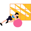 پیش‌نمایش فایل girl-is-exercising-with-the-ball-10375574 از پک فعالیت‌های روزمره
