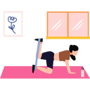 پیش‌نمایش فایل girl-is-exercising-with-the-band-10375563 از پک فعالیت‌های روزمره