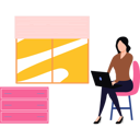 پیش‌نمایش فایل girl-is-working-on-the-laptop-10375585 از پک فعالیت‌های روزمره