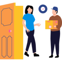 پیش‌نمایش فایل girl-receiving-parcel-from-delivery-boy-10375575 از پک فعالیت‌های روزمره