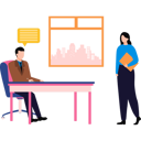 پیش‌نمایش فایل manager-is-talking-to-an-employee-10375578 از پک فعالیت‌های روزمره