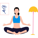 پیش‌نمایش فایل the-girl-is-meditating-10375562 از پک فعالیت‌های روزمره