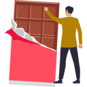 پیش‌نمایش فایل boy-has-a-chocolate-bar-10322214 از پک روز جهانی نوتلا