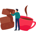 پیش‌نمایش فایل boy-is-enjoying-hot-coffee-with-biscuits-10322322 از پک روز جهانی نوتلا